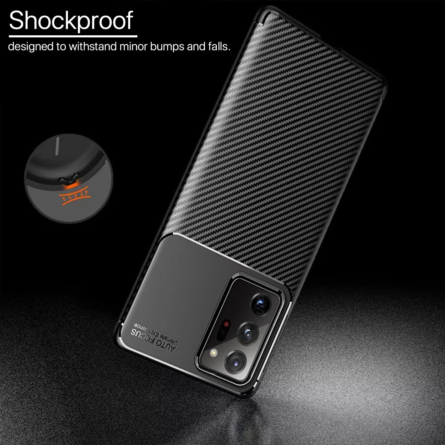Samsung Note 20 Ultra Carbon back cover in black by Pikkme – photo 4