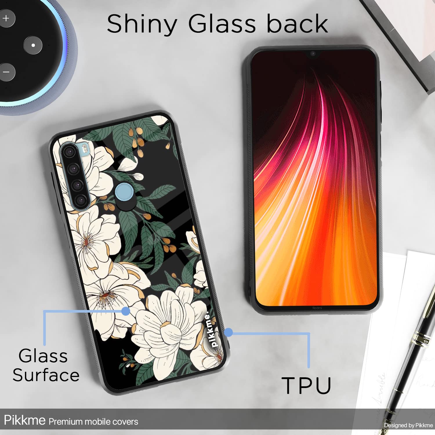 Flower Mobile back cover for Redmi Note 8 – Pikkme – photo 3