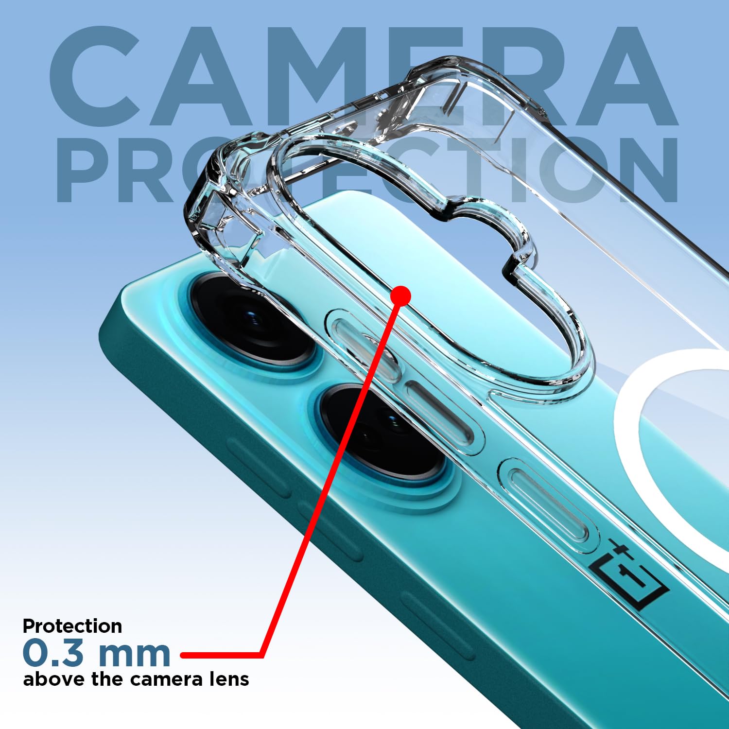 Pikkme transparent mag-safe MagSafe back cover for OnePlus Nord CE 3 5G – photo 5
