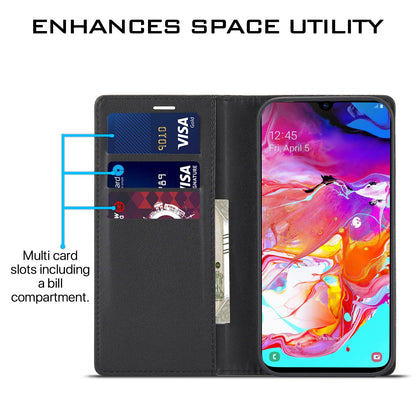 Samsung A70/A70s Wallet mobile flip cover in black by Pikkme – photo 3
