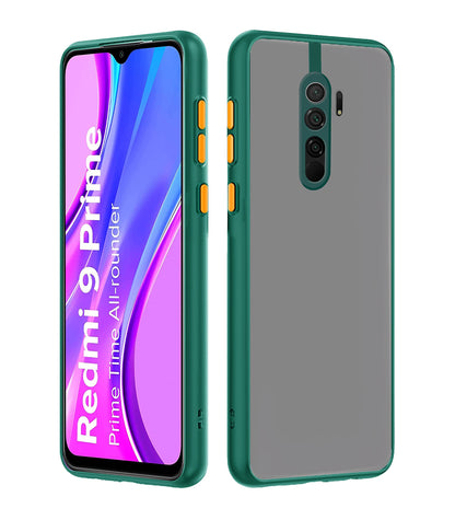 Pikkme Redmi 9 Prime Matte light green back cover