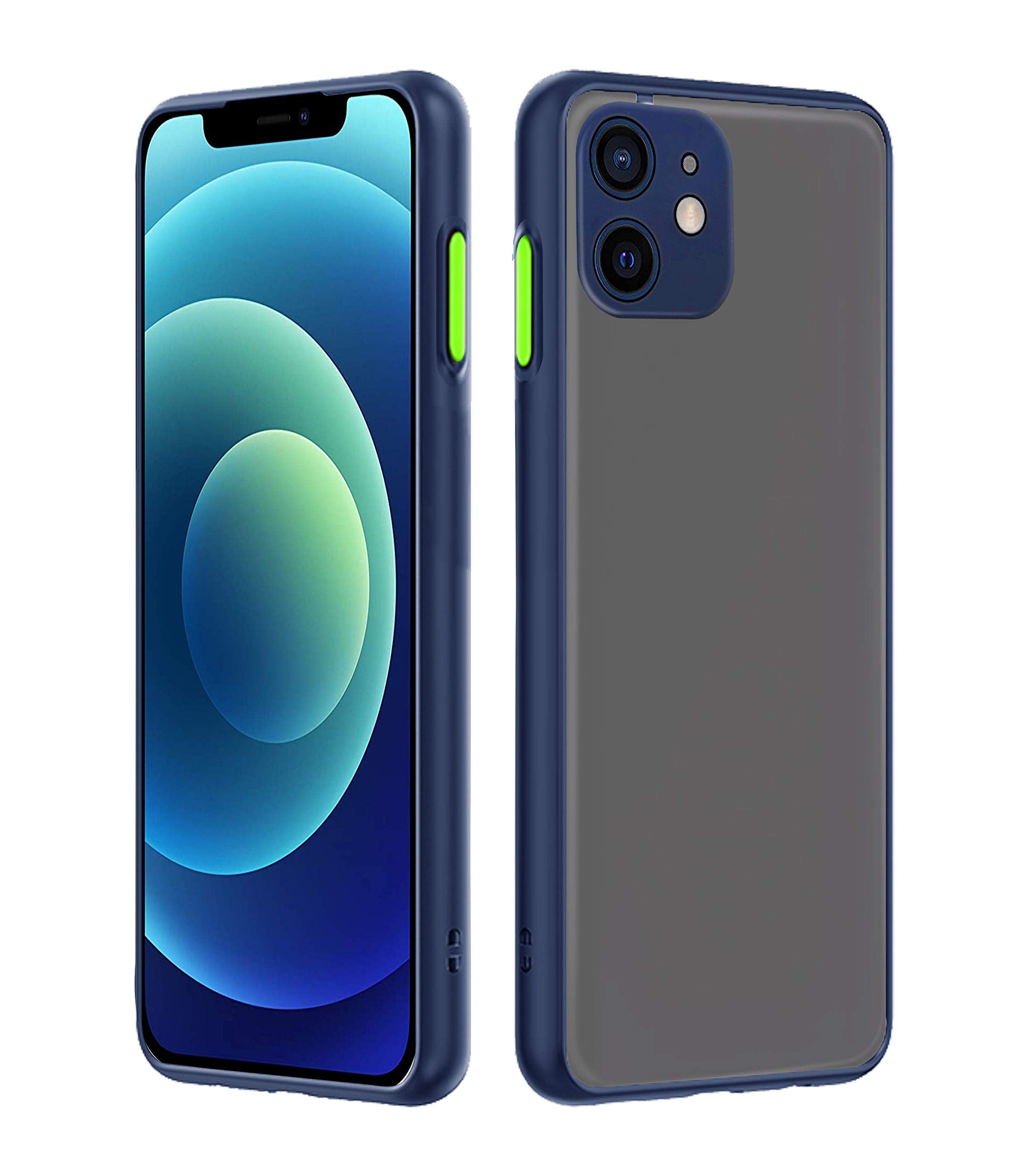Pikkme blue Hybrid mobile cover for iPhone 12