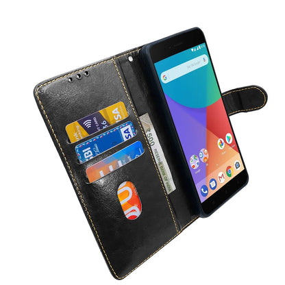 Mi A1 Magnetic flip cover in black & brown by Pikkme – photo 3