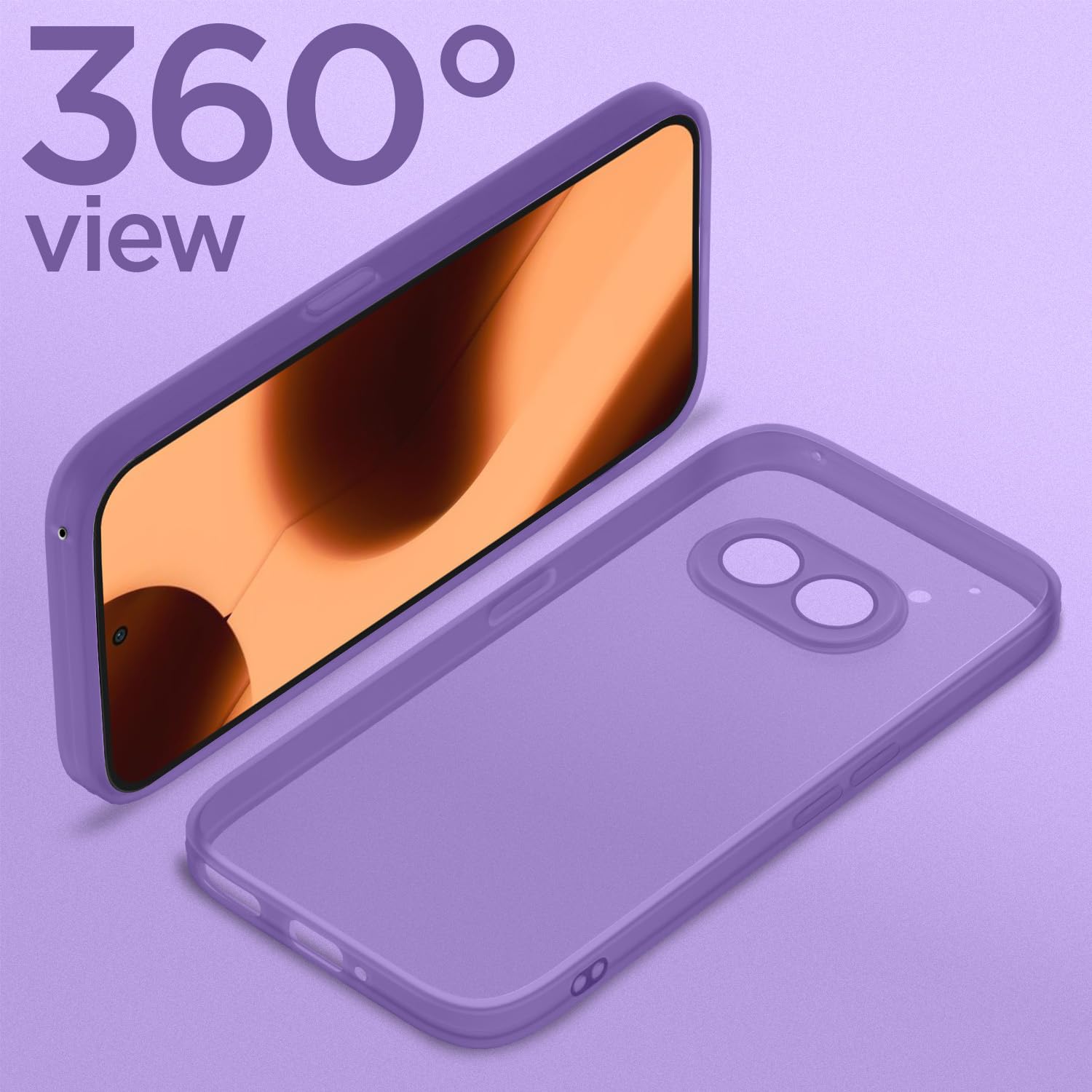 Nothing Phone 2A/Phone 2A Plus Clear mobile back cover in purple by Pikkme – photo 5