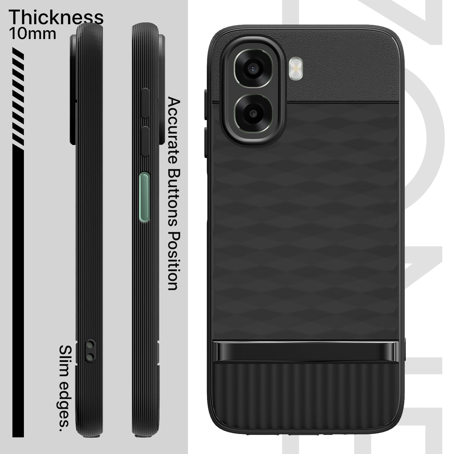Black mobile back cover for Oppo A6X 5G – Pikkme – photo 3