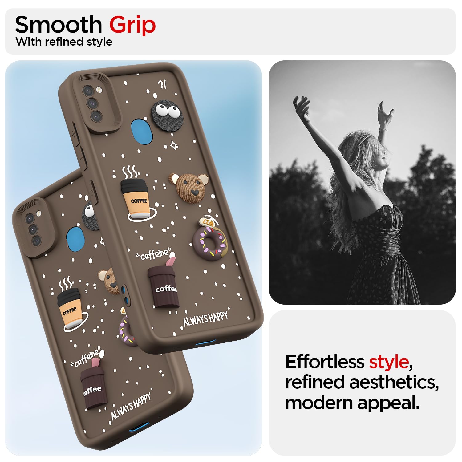 Pikkme brown mobile cover for Samsung M11/3D – photo 2