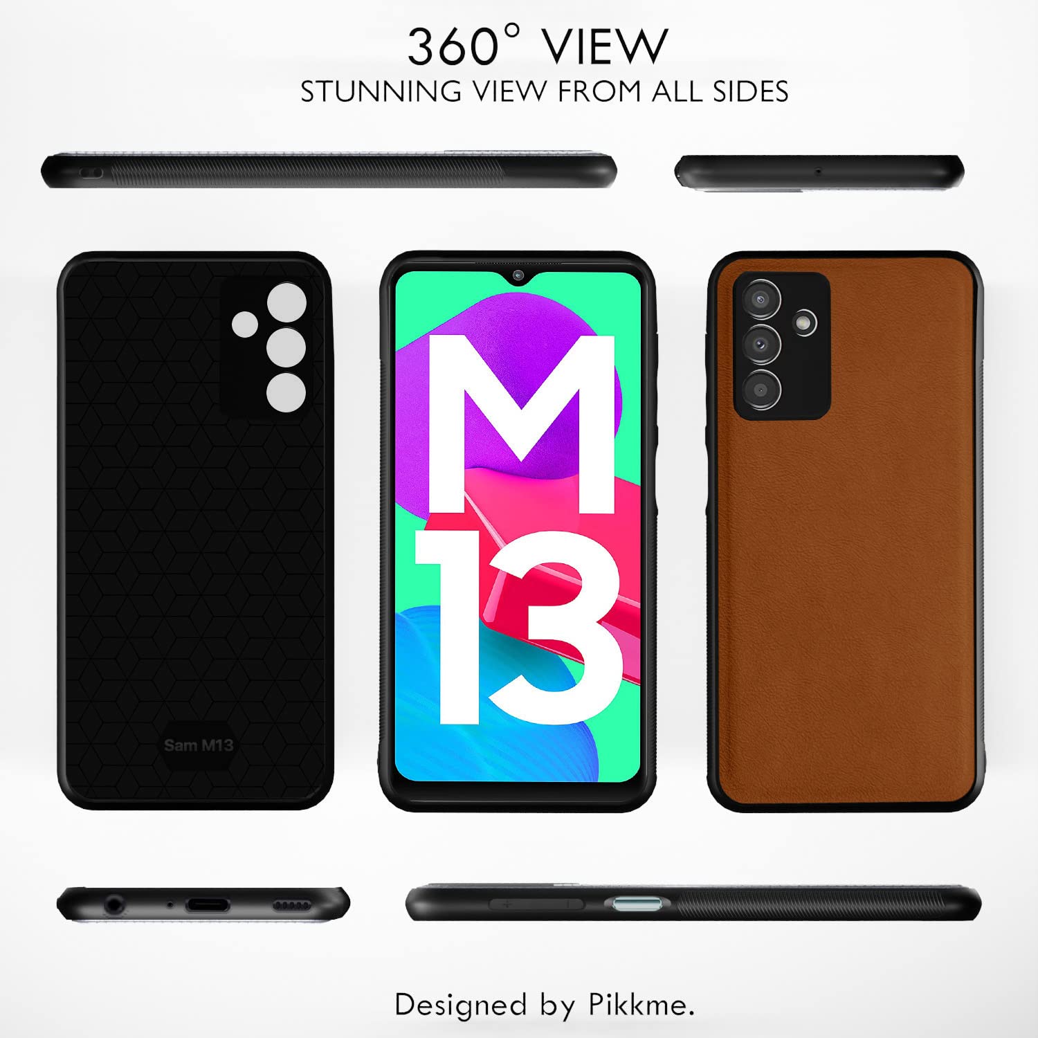 Pikkme Samsung M13 4G Leather camel back cover – photo 3