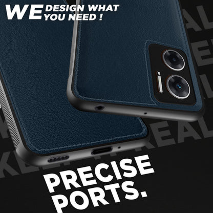 Pikkme blue Leather phone cover for Redmi 11 Prime 5G – photo 4