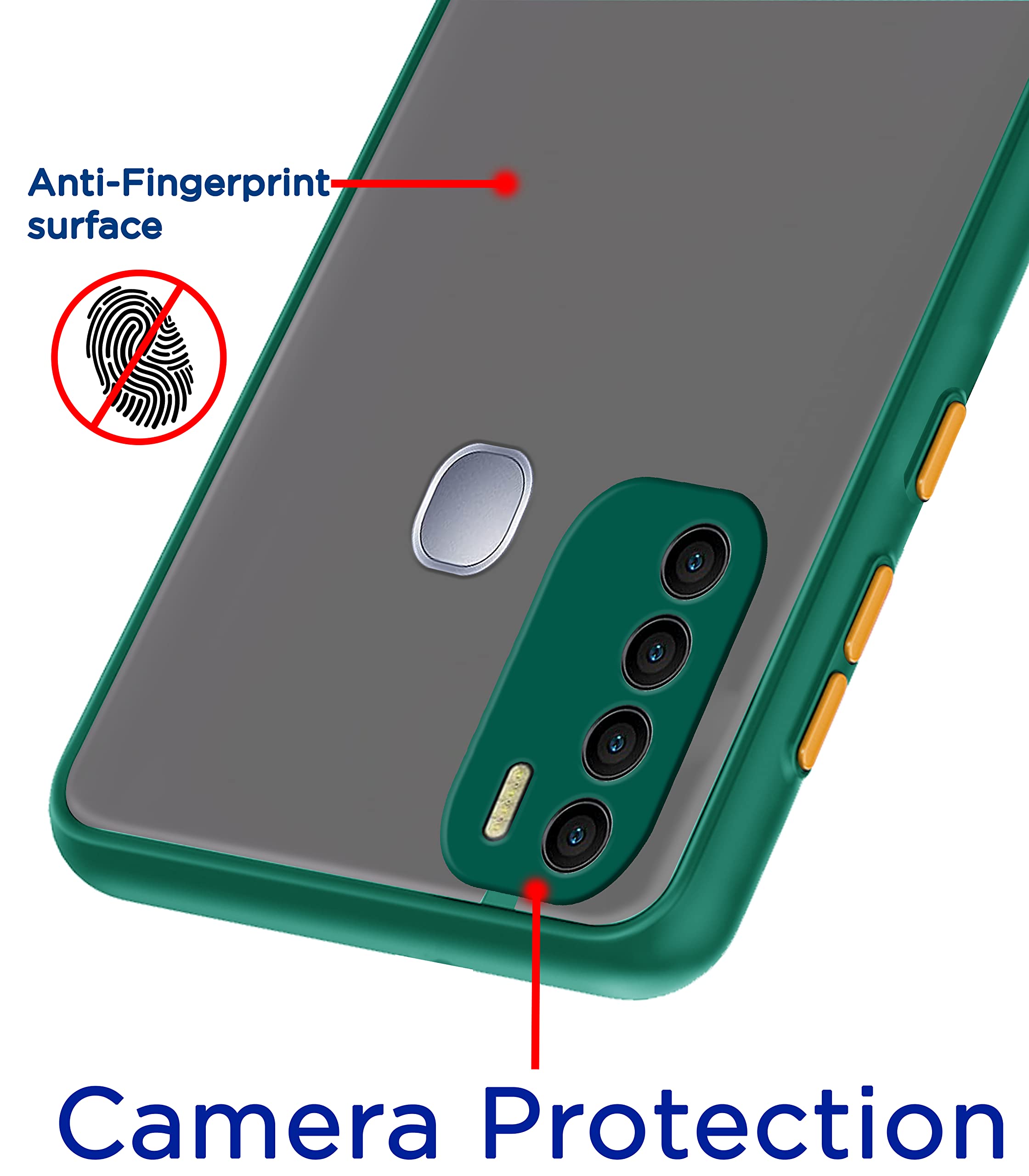 Pikkme green Hybrid phone cover for Infinix Hot 9/Hot 9 Pro – photo 2