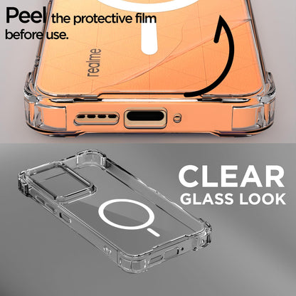 Pikkme transparent mag-safe MagSafe back cover for Realme Narzo 80x/P3x/14X 5G – photo 3