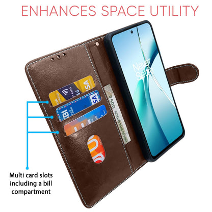 Pikkme OnePlus Nord CE 4 Lite 5G brown & coffee wallet flip cover – photo 4