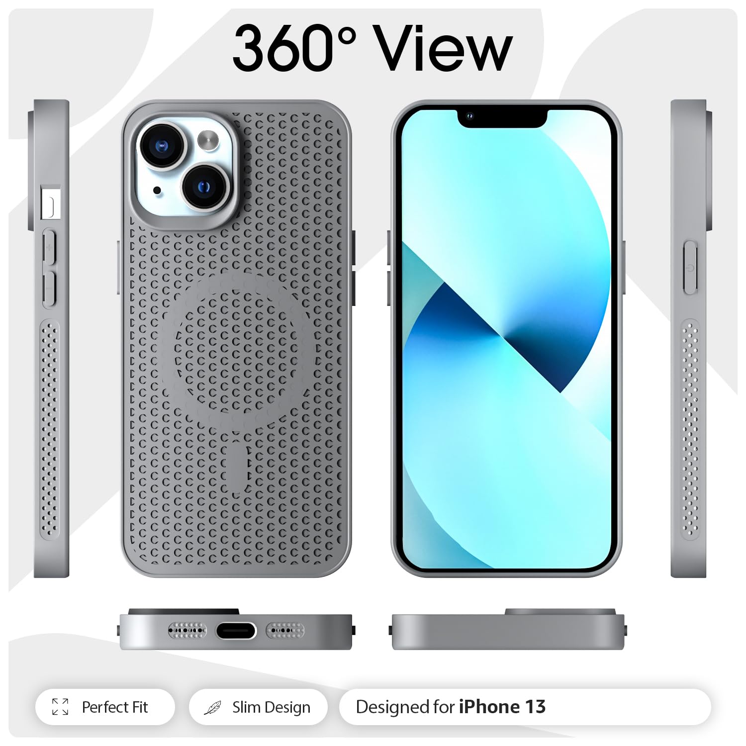 Grey mobile back cover for iPhone 13/14 – Pikkme – photo 3