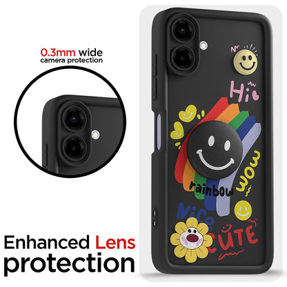 Black Smile Rainbow mobile cover for Samsung F70e 5G/M07/F07/A07/A07 5G – Pikkme – photo 5