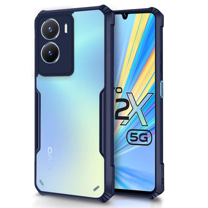 Pikkme blue Hybrid mobile back cover for Vivo Y16/T2x/Y56