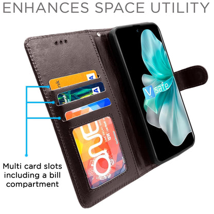 Pikkme coffee wallet flip cover for Vivo V30 5G – photo 5