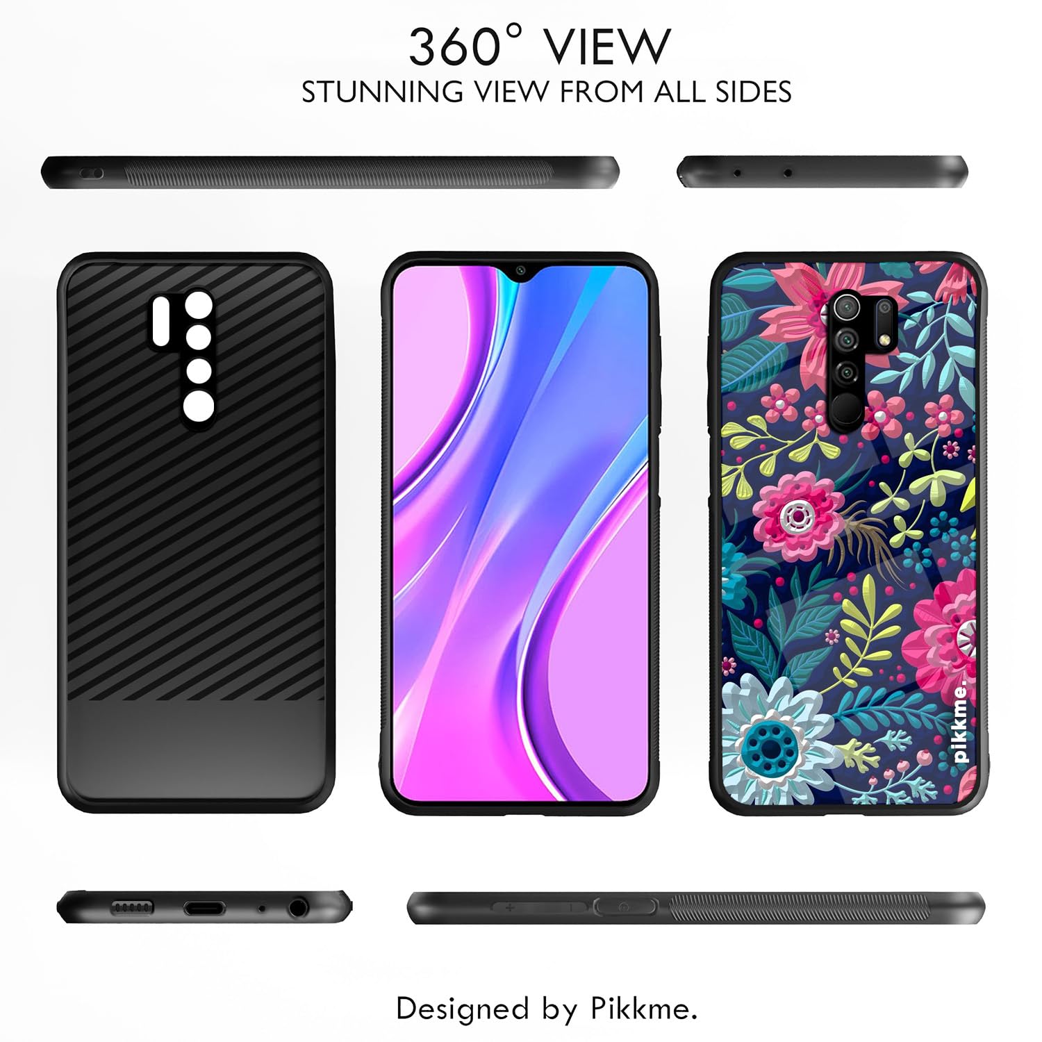 Pikkme Flower mobile back cover for Redmi 9 Prime – photo 2