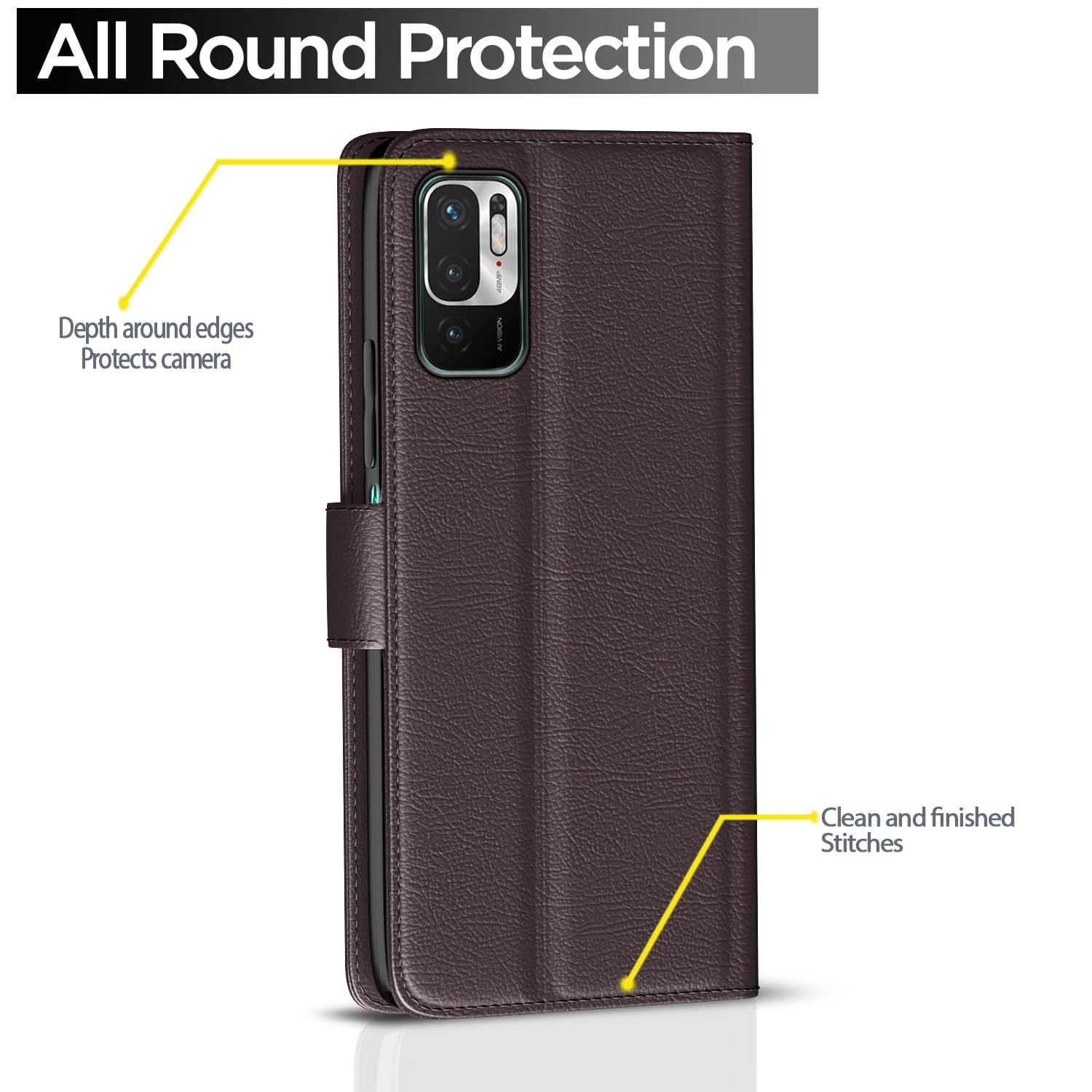 Pikkme coffee flip case for Redmi Note 10T/Poco M3 Pro 5G – photo 4