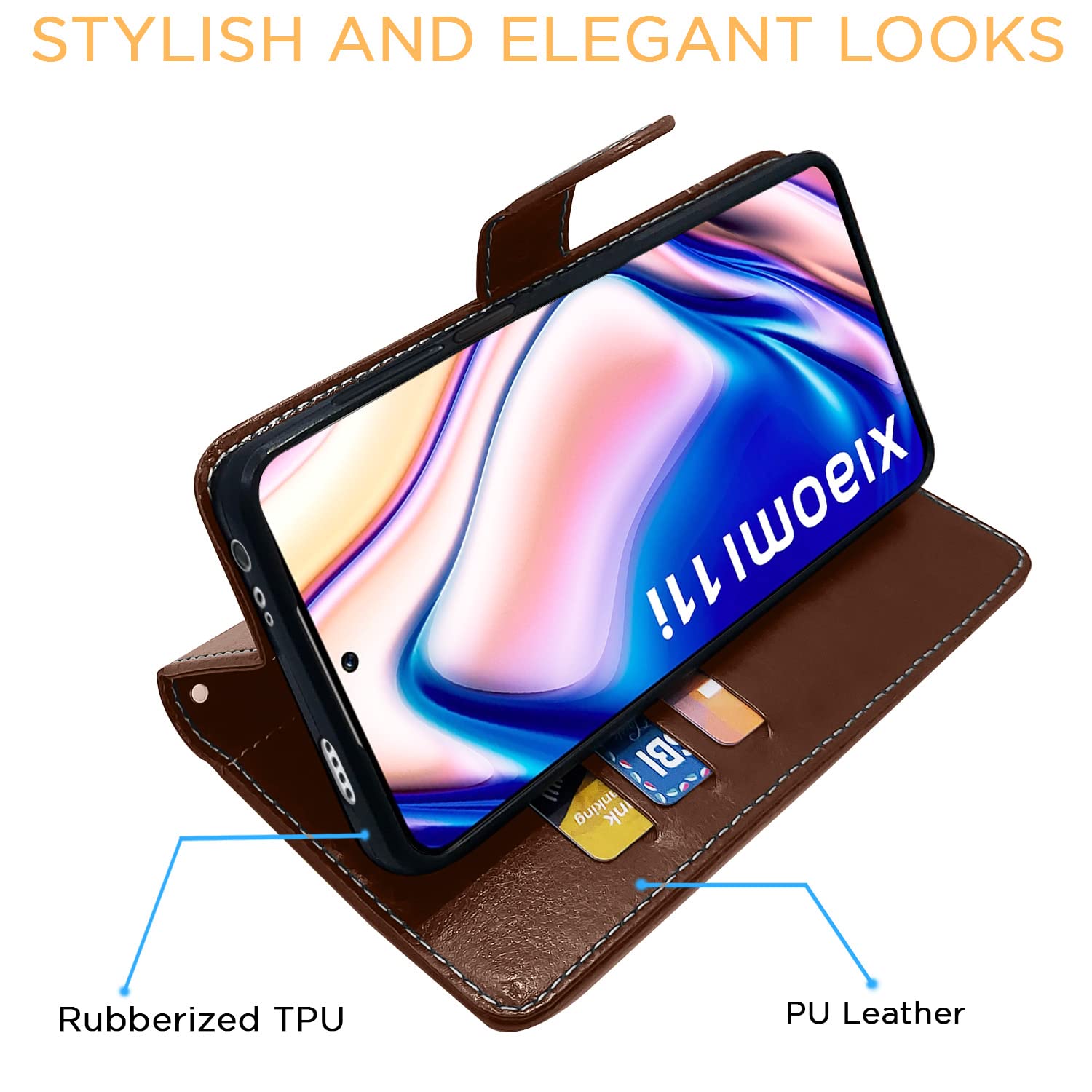 Brown & coffee flip case for Mi 11i 5G/11i – Pikkme – photo 5
