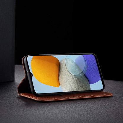 Pikkme Samsung Galaxy F23 5G  Magnetic Flip Cover  (Brown)