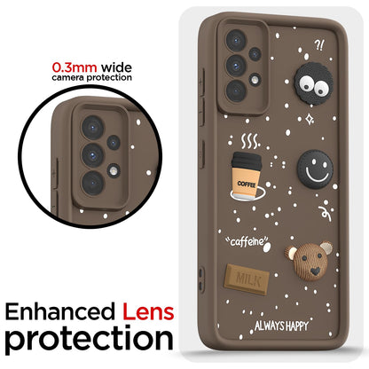 Brown Silicone back cover for Samsung A33 5G/3D – Pikkme – photo 5