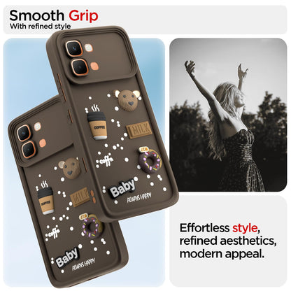 Pikkme Infinix Note Edge 5G/3D brown back cover – photo 2
