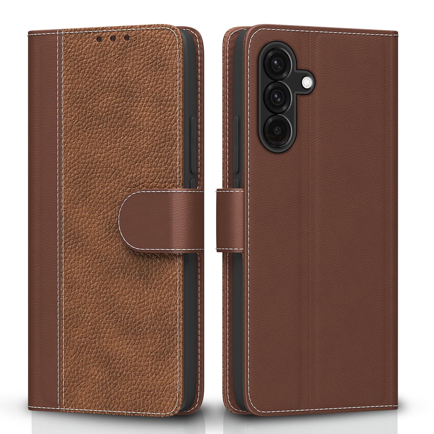 Samsung A56 5G Wallet flip cover in tan by Pikkme