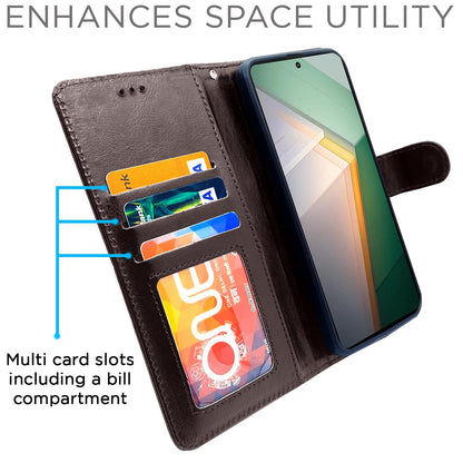 iQOO 11 5G Wallet flip cover in coffee by Pikkme – photo 3