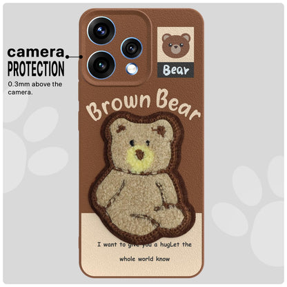 Pikkme Oppo Reno 15 5G Plush Patch brown phone cover – photo 6