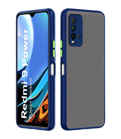 Redmi 9 Power Matte phone cover in blue by Pikkme