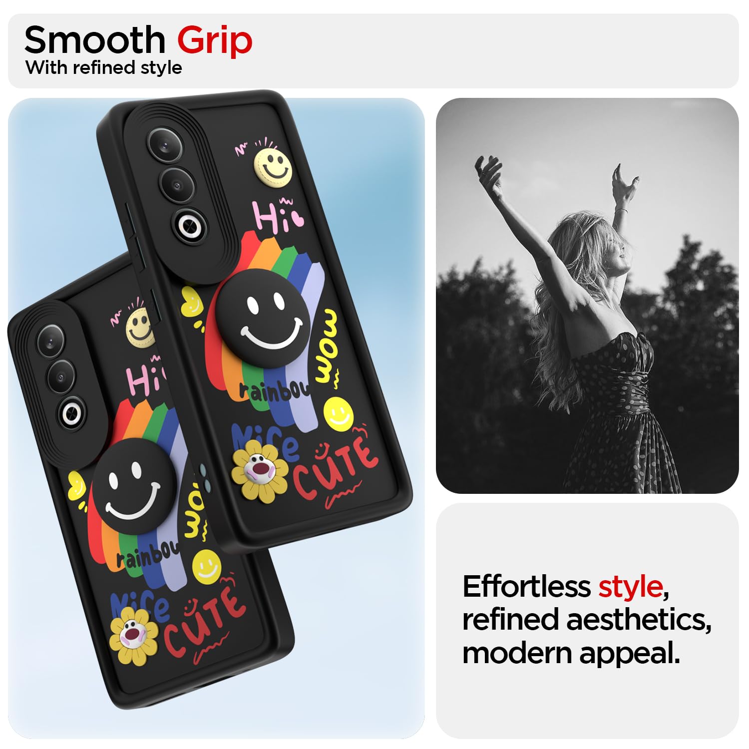 Black mobile cover for OnePlus Nord CE 4 5G – Pikkme – photo 2