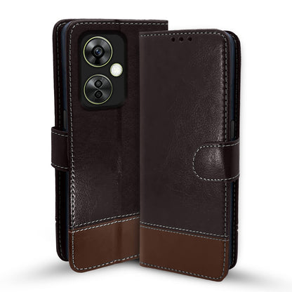 Pikkme coffee & brown Magnetic mobile flip cover for OnePlus Nord CE 3 Lite 5G