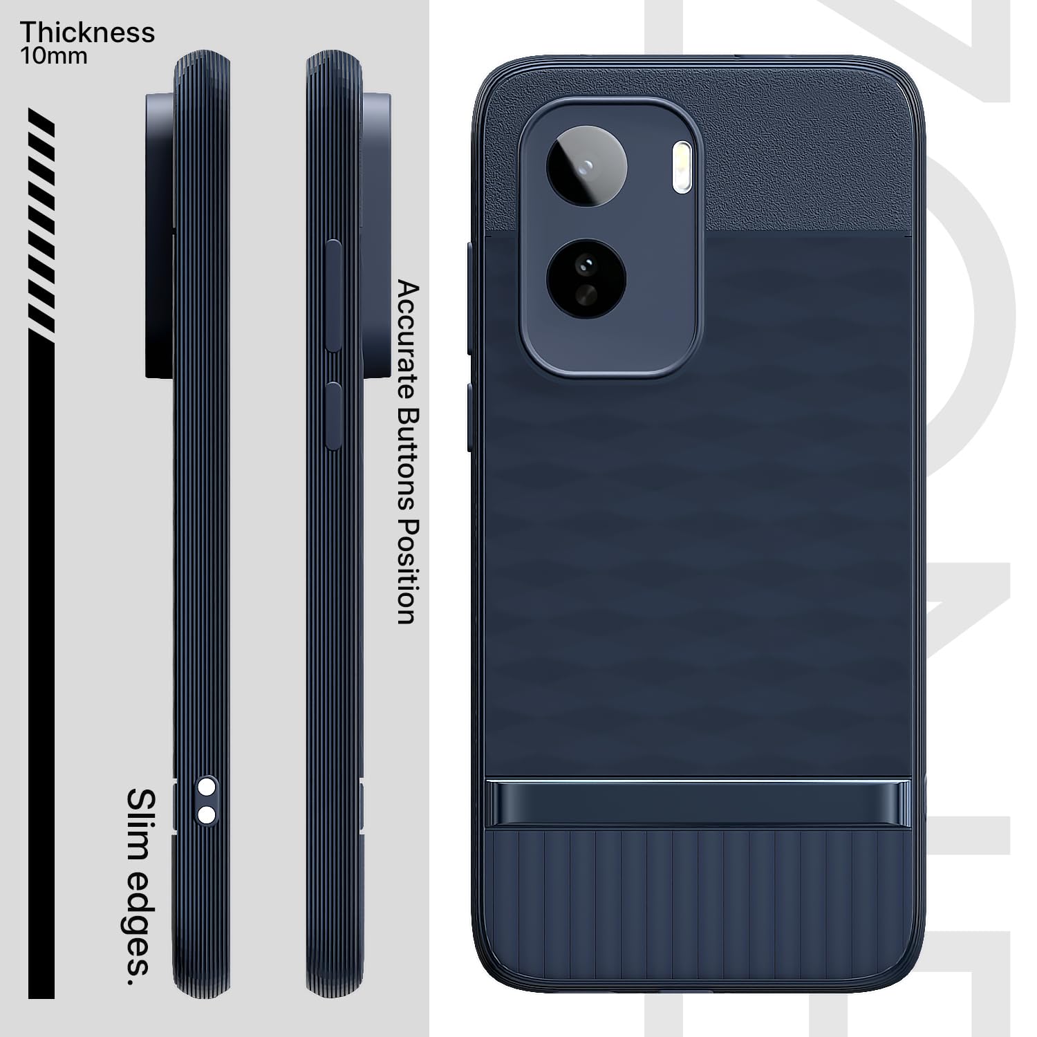Blue Silicone mobile cover for Vivo T5 Pro 5G – Pikkme – photo 3