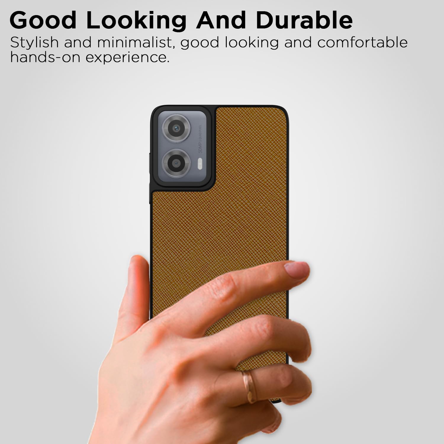 Tan mobile back cover for Moto G34/G45 5G – Pikkme – photo 7