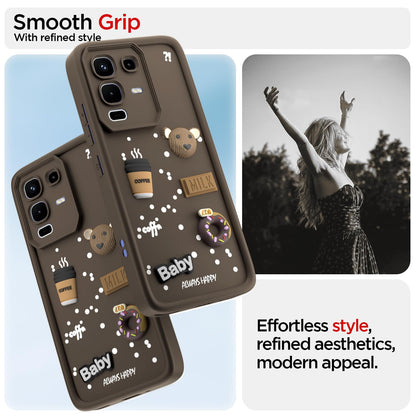 Brown Silicone mobile back cover for Infinix Note 50s 5G/3D – Pikkme – photo 2
