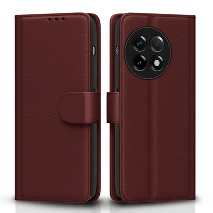 Pikkme OnePlus 11R 5G brown mobile flip cover
