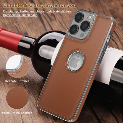 iPhone 13 Pro Leatherback mobile back cover in tan by Pikkme – photo 5