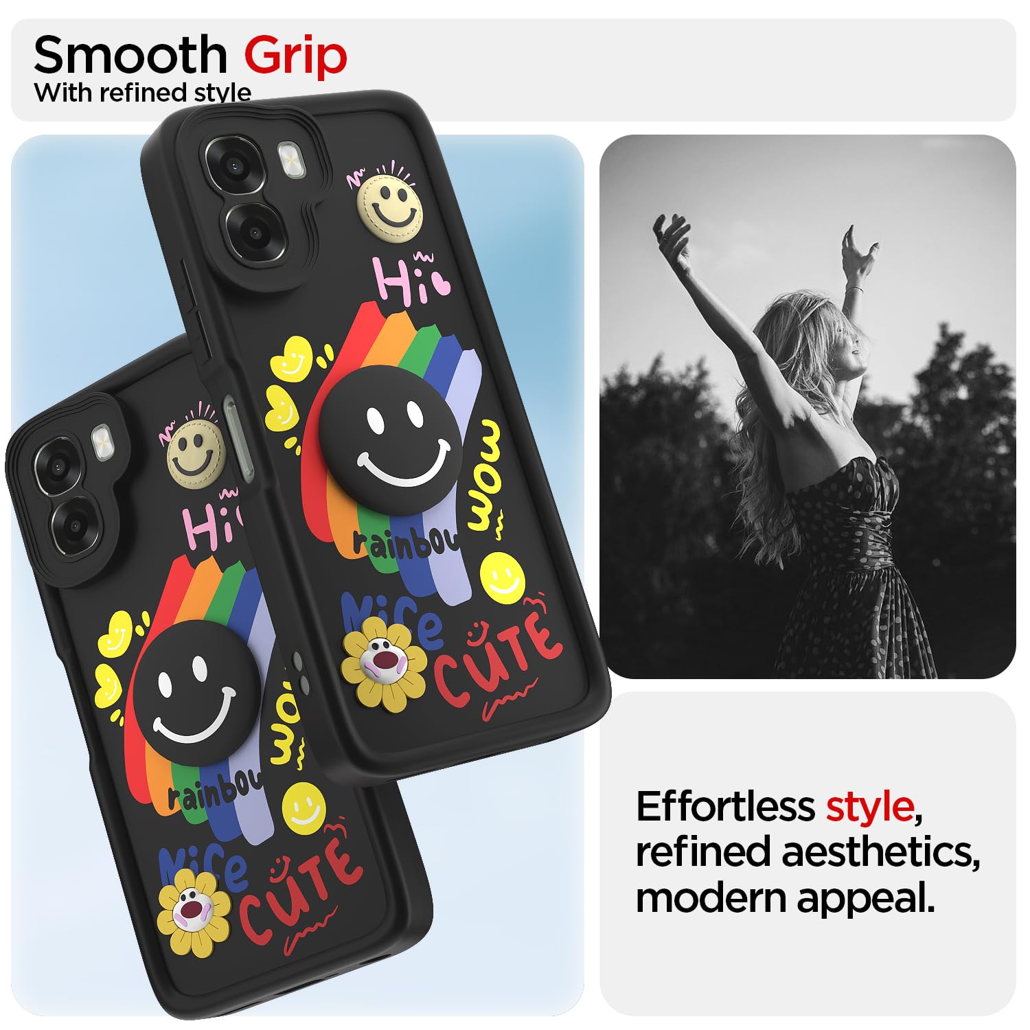 Black back cover for Oppo A6X 5G – Pikkme – photo 2