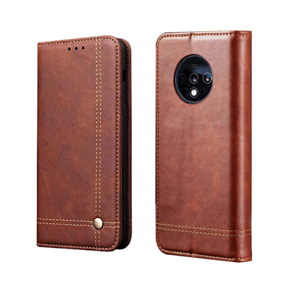 Pikkme brown Wallet flip case for OnePlus 7T – photo 3