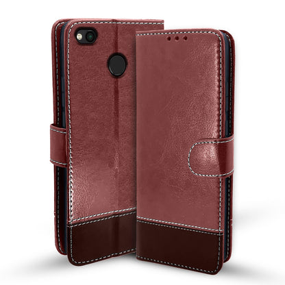 Pikkme brown & coffee wallet flip cover for Redmi 4