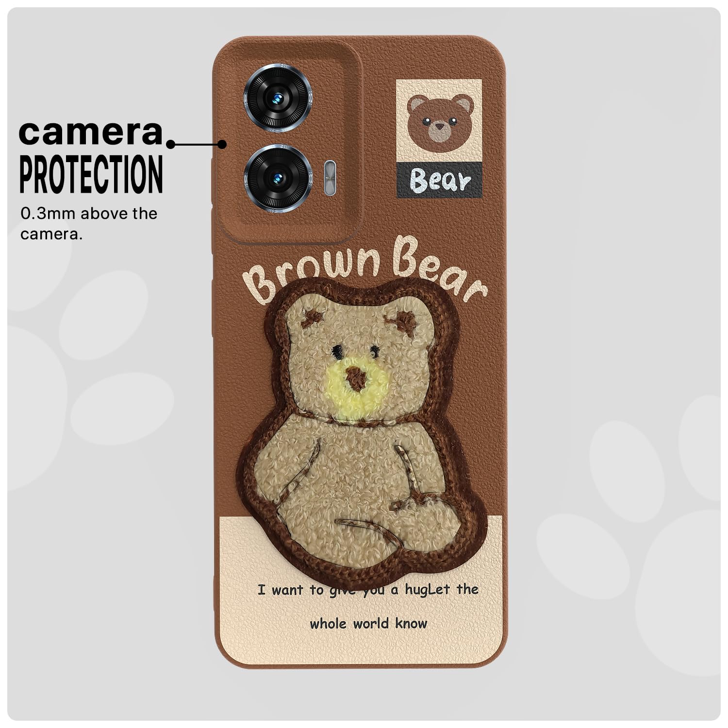Moto Edge 50 Fusion/G96 5G mobile back cover in brown by Pikkme – photo 6