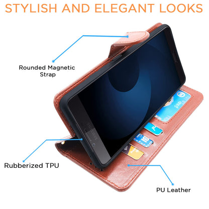 Pikkme Samsung C9 Pro brown flip case – photo 5