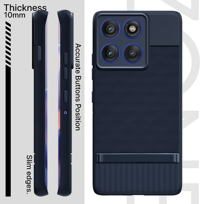 Blue Silicone mobile cover for Moto Edge 60 Pro 5G – Pikkme – photo 3