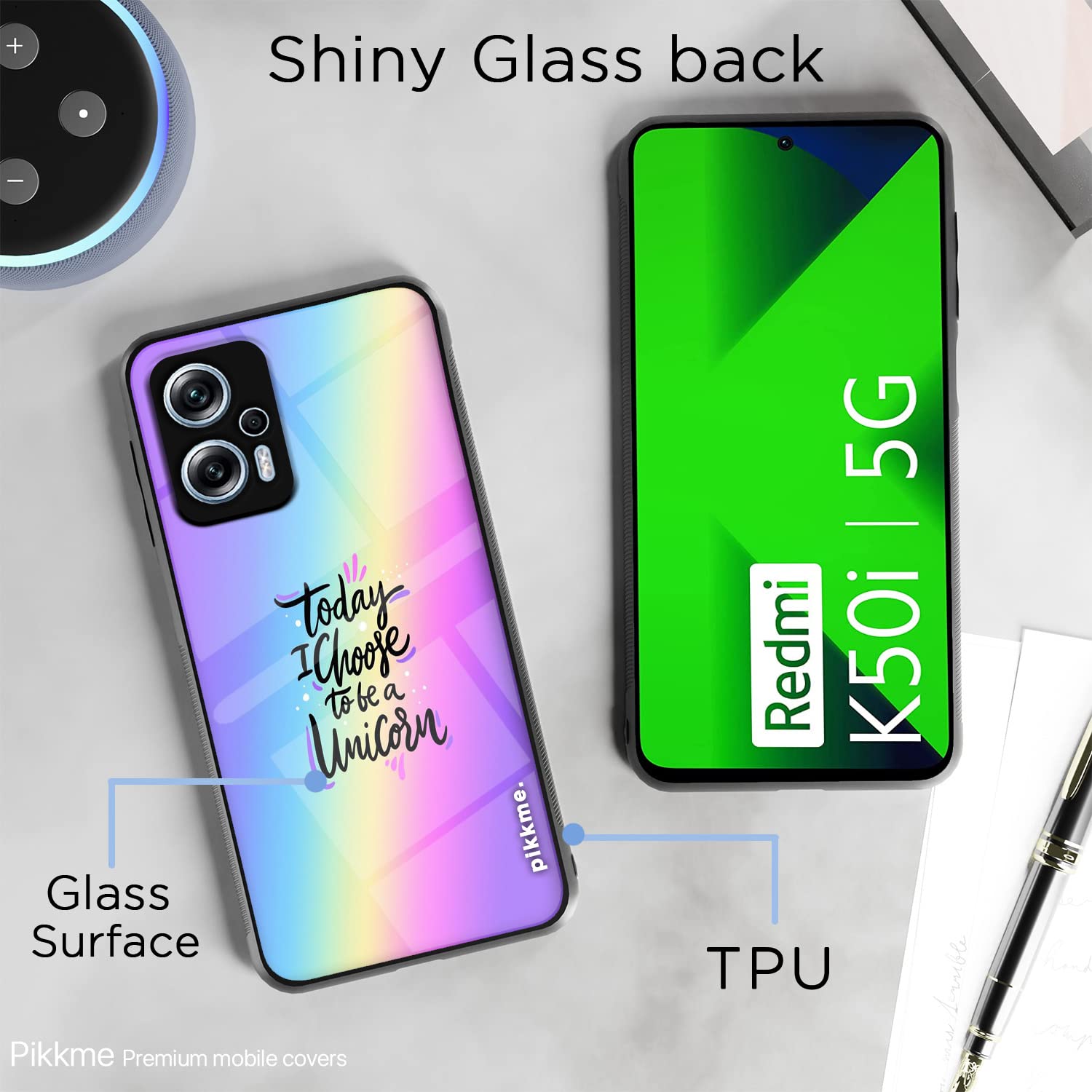 Redmi K50i 5G Hybrid mobile back cover by Pikkme – photo 3