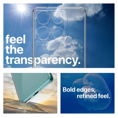 Pikkme Motorola Moto edge 60 fusion Crystal Clear Hard Back PC + TPU Back Cover (Transparent)