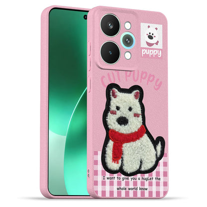 Pikkme Realme 15 Pro 5G Plush Patch pink phone cover