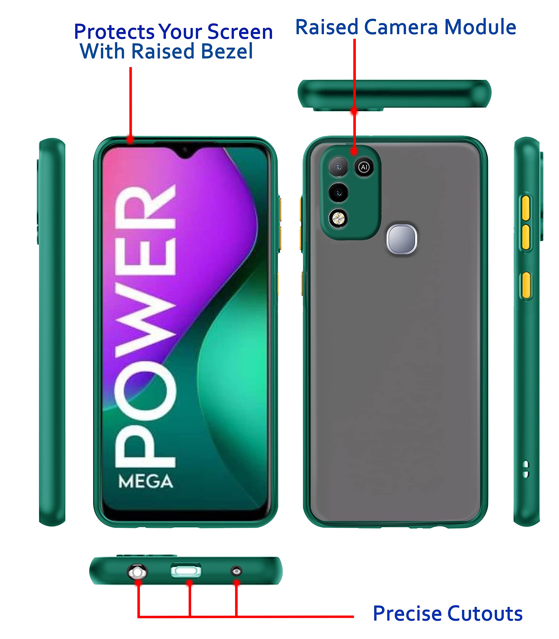 Infinix Smart 5 phone cover in green by Pikkme – photo 3