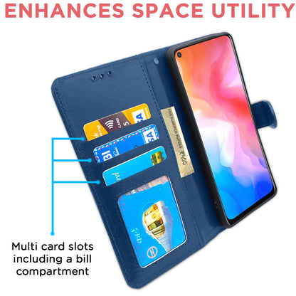 Pikkme Vivo Y50  Flip Vintage Flip Cover | Blue