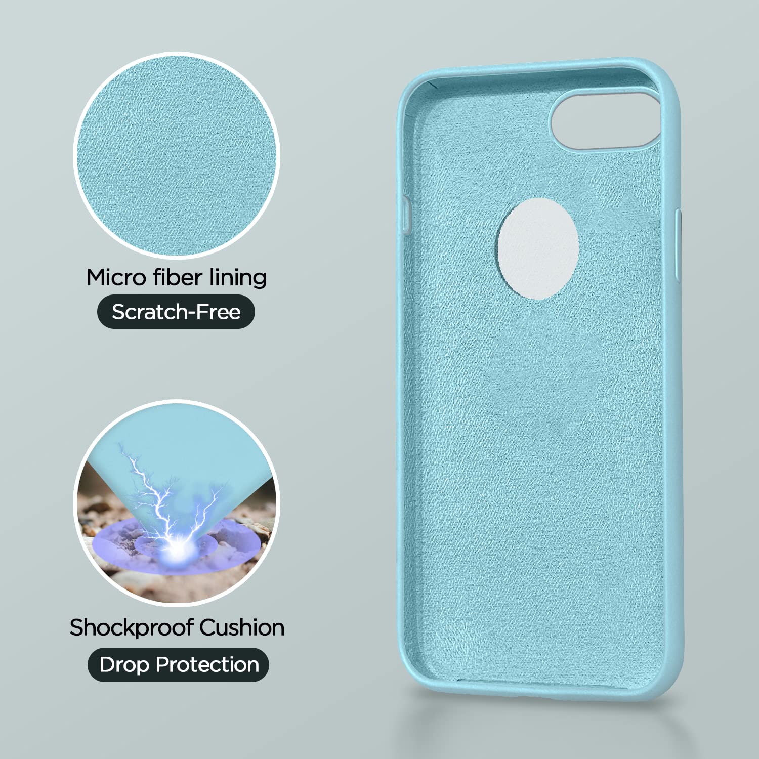 Pikkme sea blue Soft Silicone back cover for iPhone 7 Plus/8 Plus – photo 4
