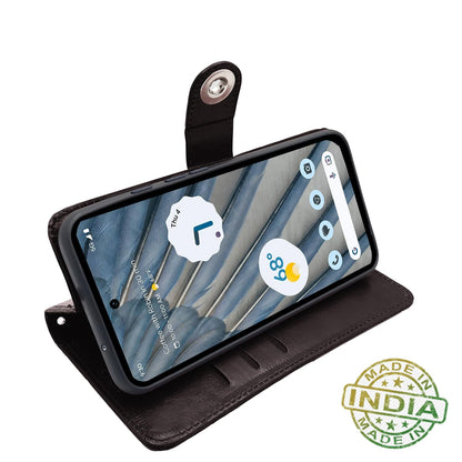 Google Pixel 7A Button flip cover in coffee by Pikkme – photo 5
