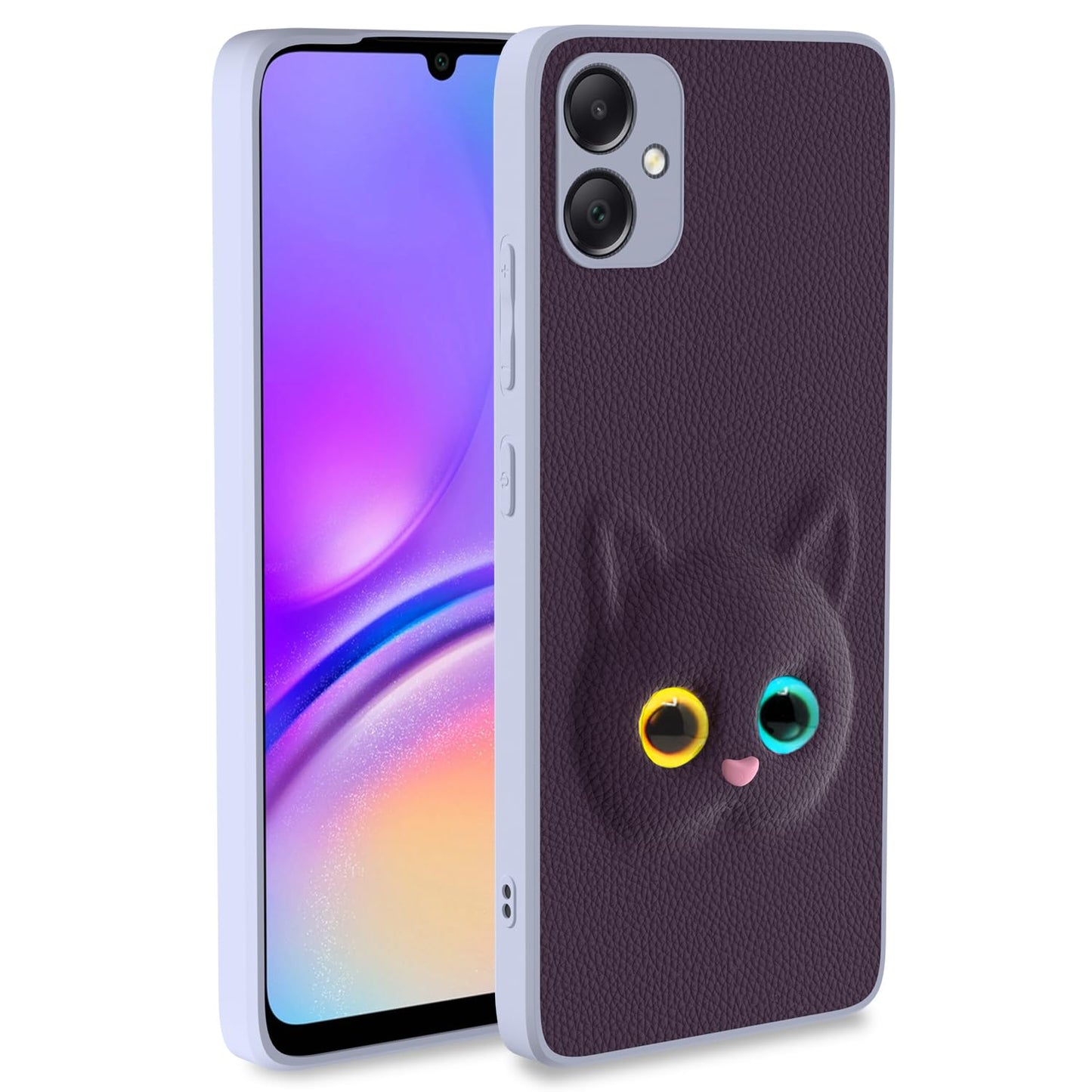 Pikkme Samsung Galaxy A05 Kitty Back Cover (Purple)